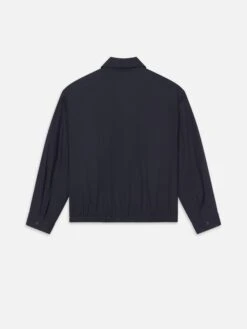 Poplin Cotton Jacket -- Dark Navy 9 Poplin Cotton Jacket -- Dark Navy -Frame Sale Store ME25WJA001 DKNV B