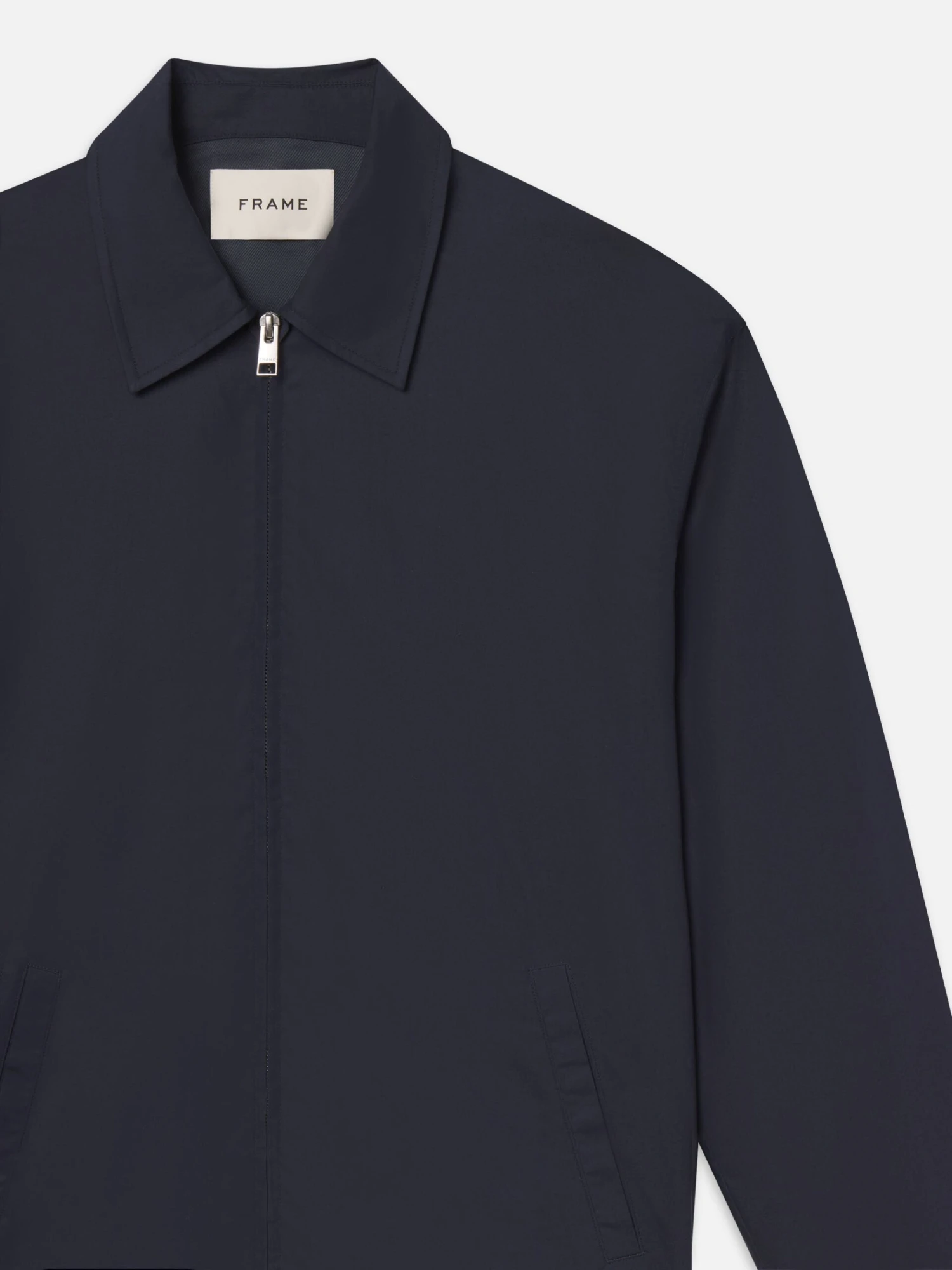 Poplin Cotton Jacket -- Dark Navy 4 Poplin Cotton Jacket -- Dark Navy - Image 4