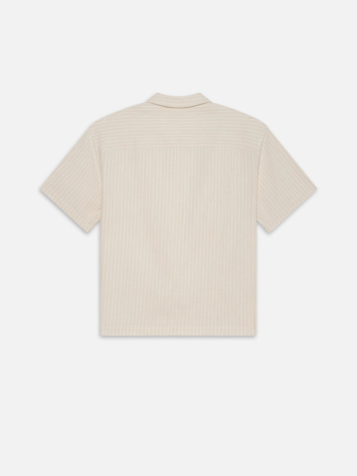 Jacquard Cotton Short Sleeve Shirt -- White Sand 5 Jacquard Cotton Short Sleeve Shirt -- White Sand - Image 5