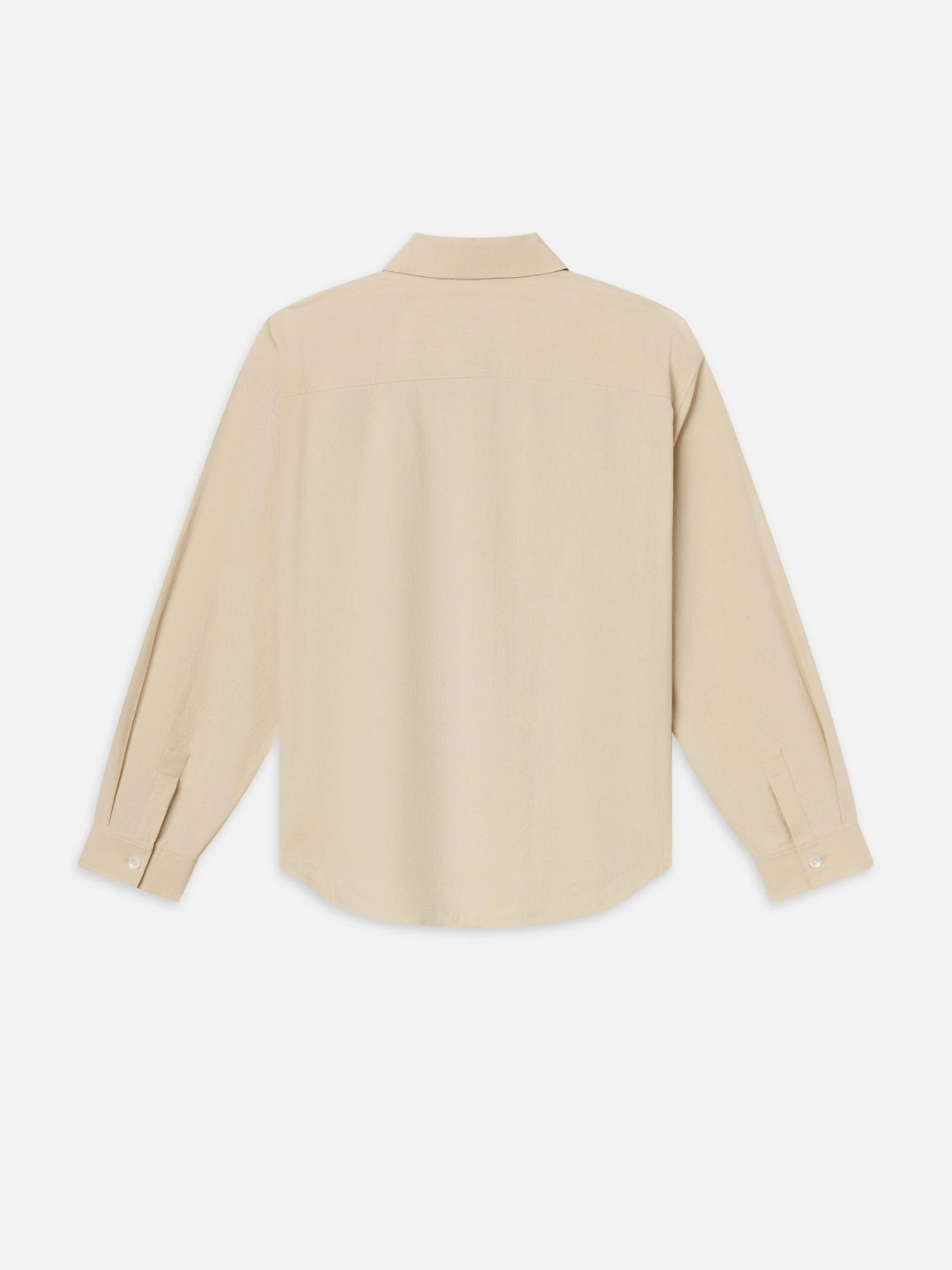 Seersucker Shirt -- Natural 4 Seersucker Shirt -- Natural - Image 4