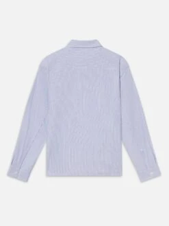 Stripe Shirt -- Blue Stripe -Frame Sale Store ME25WSH025 BLST B