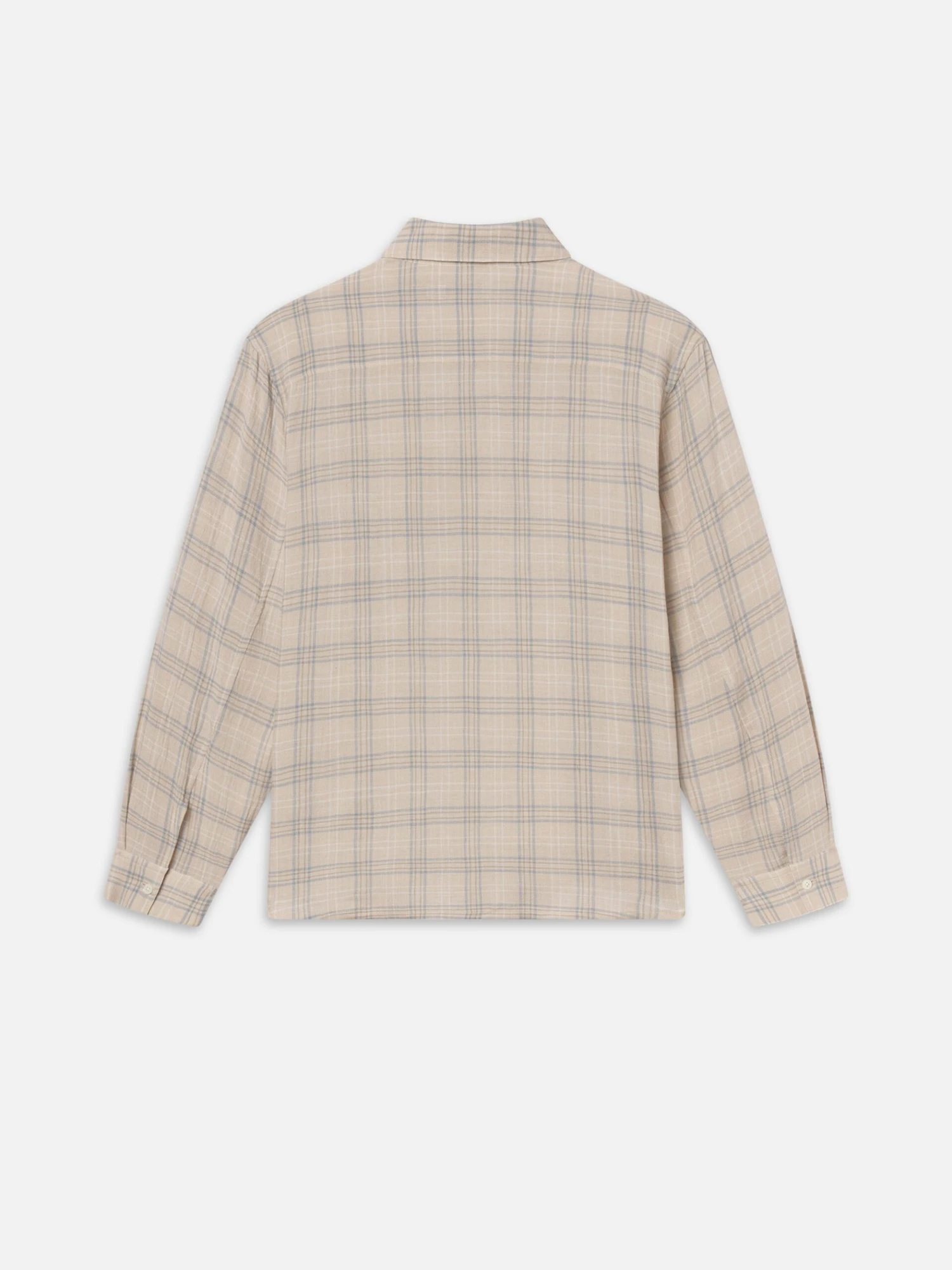 Plaid Shirt -- Cream Plaid 4 Plaid Shirt -- Cream Plaid - Image 4