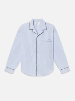 Sotheby's Unisex Pajama Shirt -- Blue Stripe