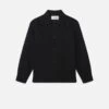 Textured Shirt Jacket -- Black