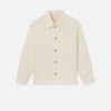 Textured Shirt Jacket -- Off White