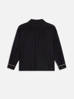 Pyjama Shirt -- Black 5 Pyjama Shirt -- Black -Frame Sale Store MF24WSH002 BLK B