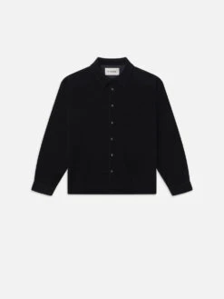 Relaxed Corduroy Overshirt -- Dark Navy