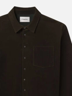 Relaxed Corduroy Overshirt -- Dark Olive -Frame Sale Store MF24WSH003 DKOL DET