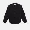 Waffle Textured Shirt -- Black