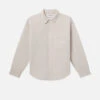 Waffle Textured Shirt -- Off White