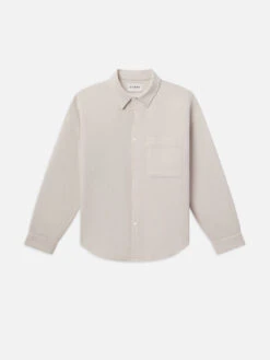 Waffle Textured Shirt -- Off White