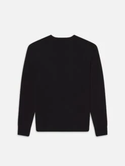 Superfine Crewneck Sweater -- Black -Frame Sale Store MF25KSW001 BLK B