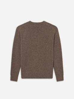 Yak Blend Sweater -- Dark Taupe -Frame Sale Store MF25KSW015 DRKT B