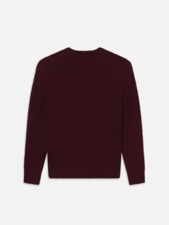 Oversized Sweater -- Burgundy -Frame Sale Store MF25KSW024 BURG B