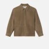 Suede Shirt -- Dark Beige