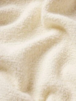 Tweed Overshirt -- Warm White -Frame Sale Store MF25WSH011 WRWH FABRICDETAIL