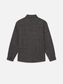 Tweed Overshirt -- Grey Melange -Frame Sale Store MF25WSH012 GRYM B