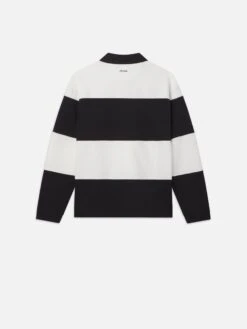 Ritz Rugby Polo Shirt -- Cream/Black 9 Ritz Rugby Polo Shirt -- Cream/Black -Frame Sale Store MP25JSH001 CRBK B V2