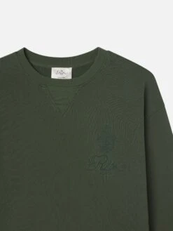 Ritz Unisex Tonal Logo Crewneck -- Hunter Green 9 Ritz Unisex Tonal Logo Crewneck -- Hunter Green -Frame Sale Store MP25JSS006 HNGR F lk V2