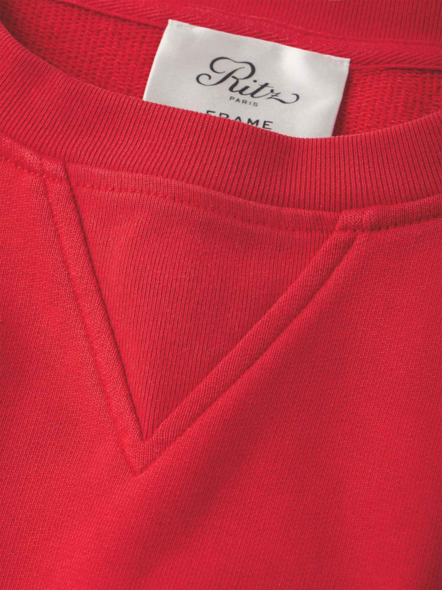 Ritz Unisex Tonal Logo Crewneck -- Red 7 Ritz Unisex Tonal Logo Crewneck -- Red - Image 7