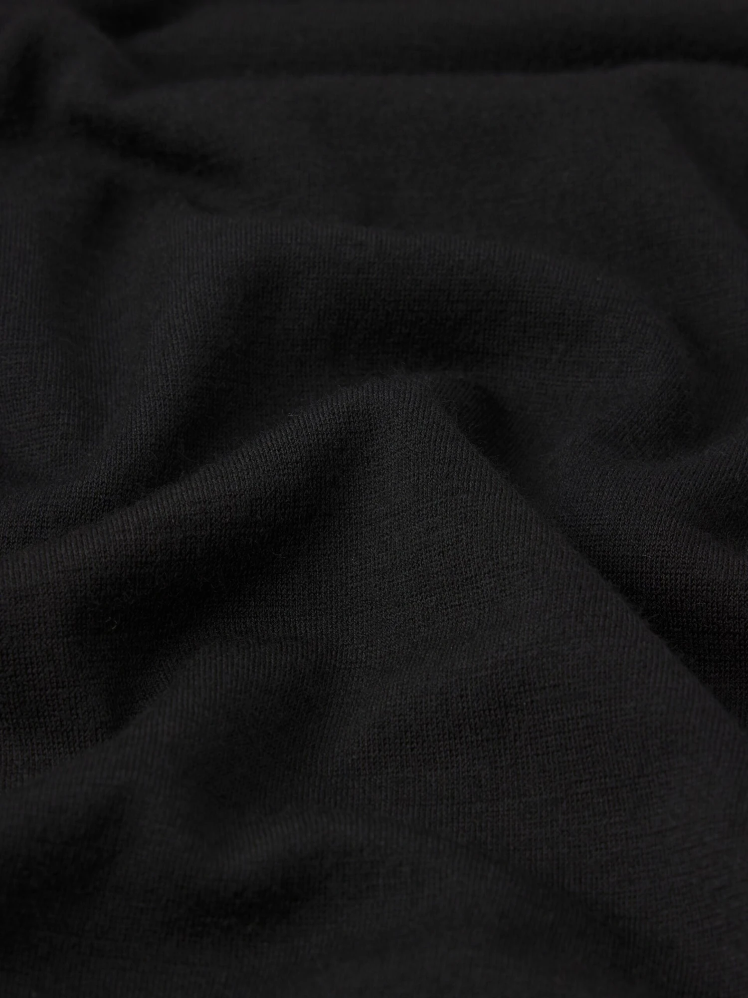 Light Weight Woolen Tee -- Black 2 Light Weight Woolen Tee -- Black - Image 2