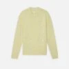 Woolen Cashmere Blend Sweater -- Light Yellow