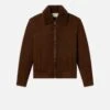 Suede Shearling Bomber -- Dark Camel