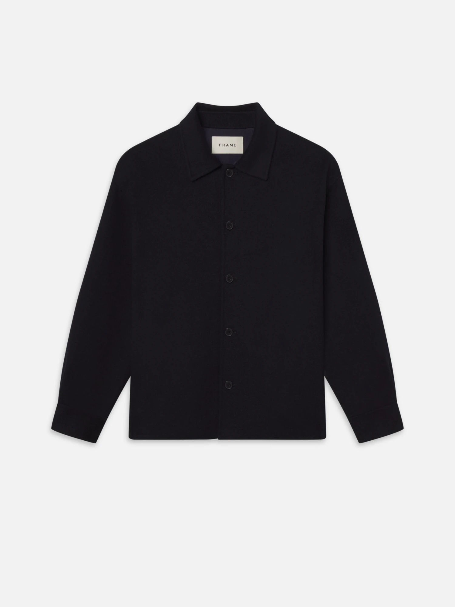 Double Face Shirt Jacket -- Dark Navy 1 Double Face Shirt Jacket -- Dark Navy