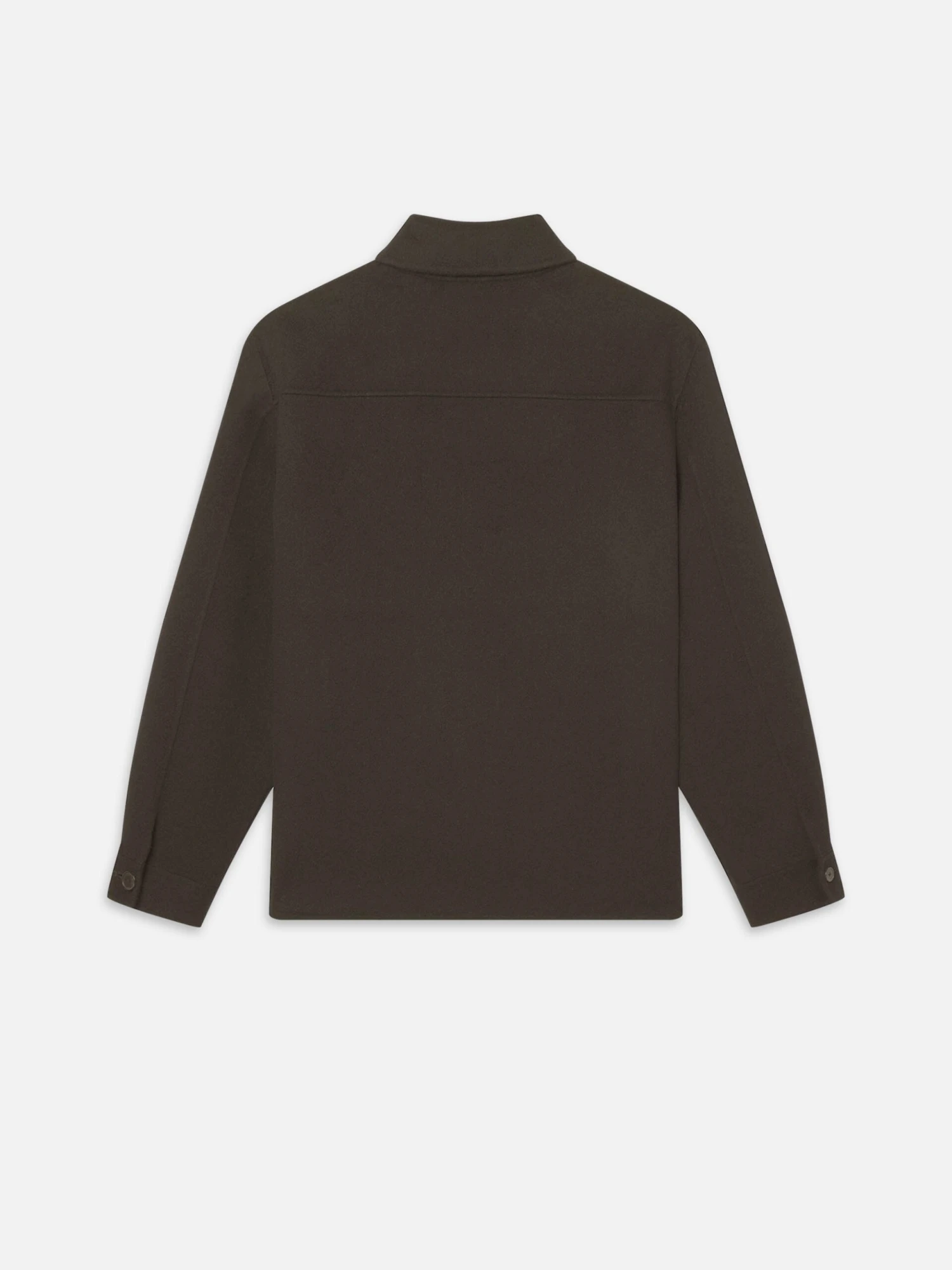 Double Face Shirt Jacket -- Mocha 3 Double Face Shirt Jacket -- Mocha - Image 3