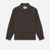 Double Face Shirt Jacket -- Mocha