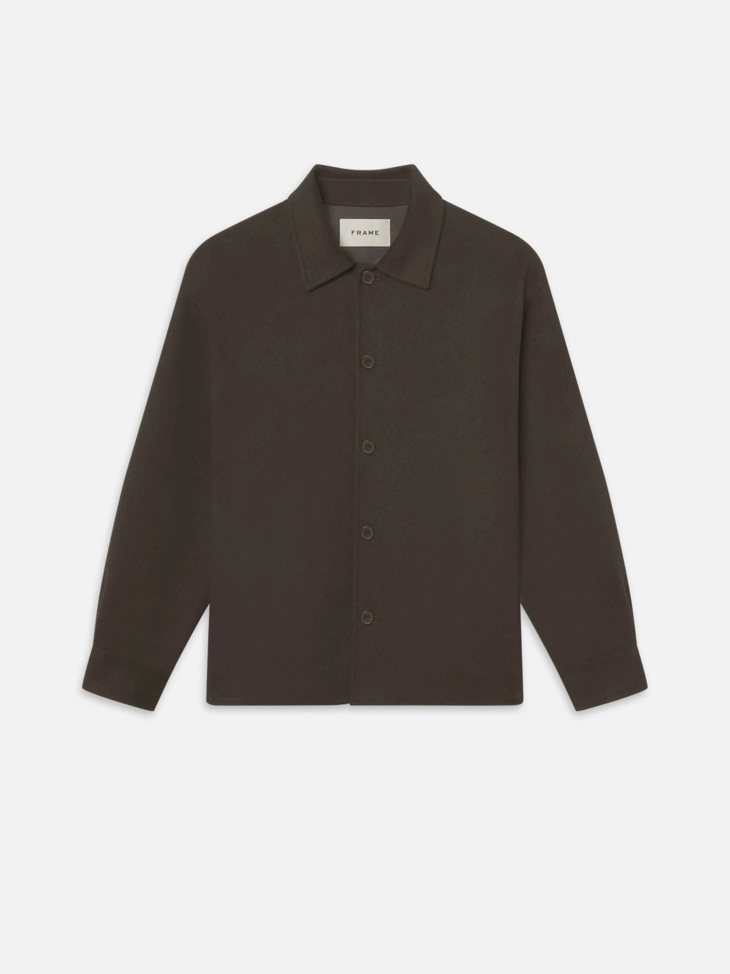 Double Face Shirt Jacket -- Mocha 1 Double Face Shirt Jacket -- Mocha