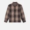Chunky Plaid Shirt -- Brown Plaid