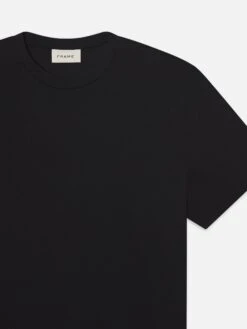 Light Cotton Tee -- Black 6 Light Cotton Tee -- Black -Frame Sale Store MS25JTE001 BLK DET