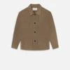 Suede Chore Coat -- Dark Beige