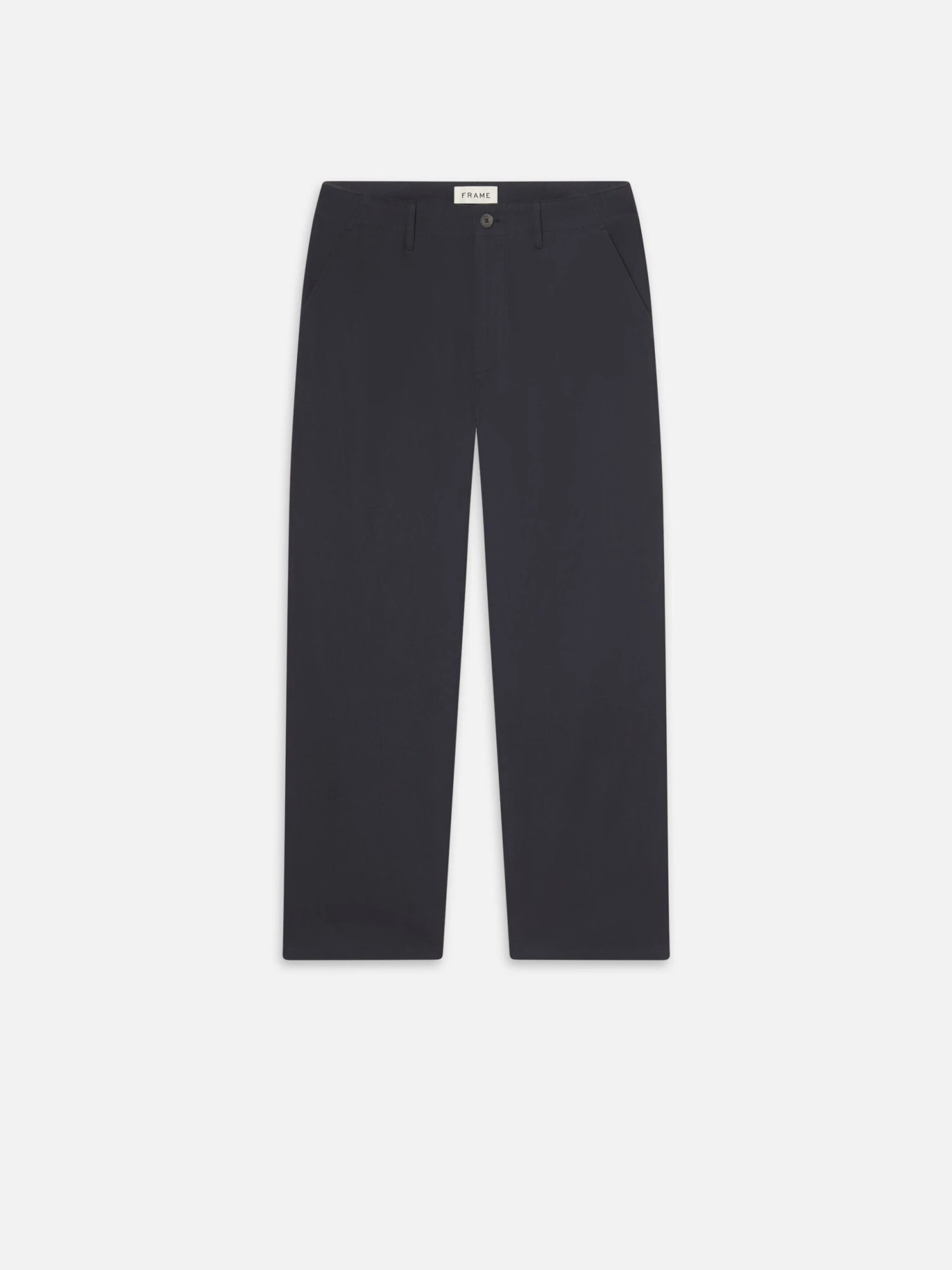 Cotton Relaxed Trousers -- Dark Navy 1 Cotton Relaxed Trousers -- Dark Navy