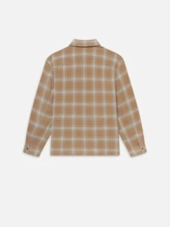 Plaid Shirt -- Beige Plaid -Frame Sale Store MS25WSH008 BEPL B