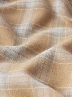 Plaid Shirt -- Beige Plaid -Frame Sale Store MS25WSH008 BEPL FABRIC DETIAL