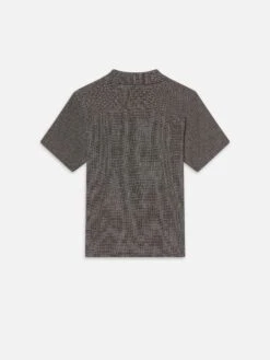 Textured Short Sleeve Shirt -- Black Multi -Frame Sale Store MS25WSH019 BKML BACK