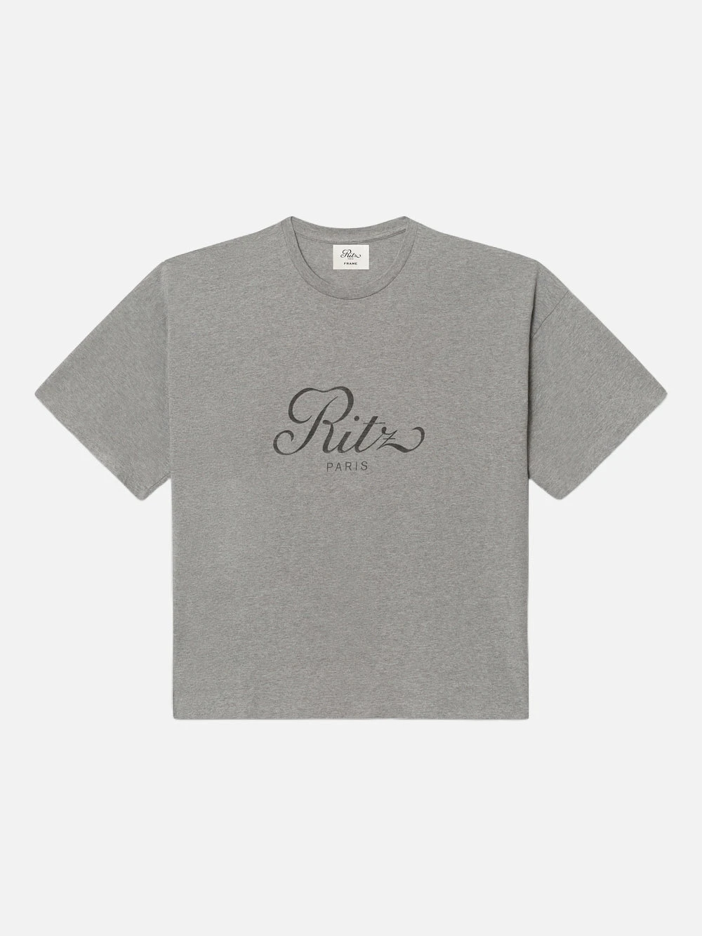 Ritz Men's Cropped Relaxed T Shirt -- Heather Grey 1 Ritz Men's Cropped Relaxed T Shirt -- Heather Grey