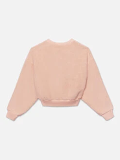 Ritz Women's Terry Cropped Sweatshirt -- Ritz Pink -Frame Sale Store RW23JSS001 RTZP BACK 0530