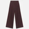 Ritz Women's Pleated Trouser -- Bordeaux Multi