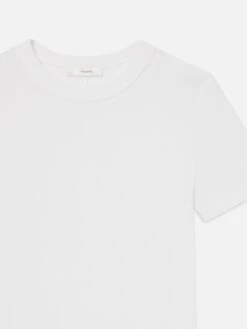 The Rib Baby Tee -- White -Frame Sale Store WE24JKT015 WHT DETAIL