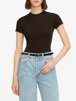 The Rib Baby Tee -- Coffee -Frame Sale Store WE24JKT015 CFFE 4135