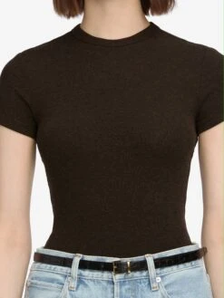 The Rib Baby Tee -- Coffee -Frame Sale Store WE24JKT015 CFFE 4146