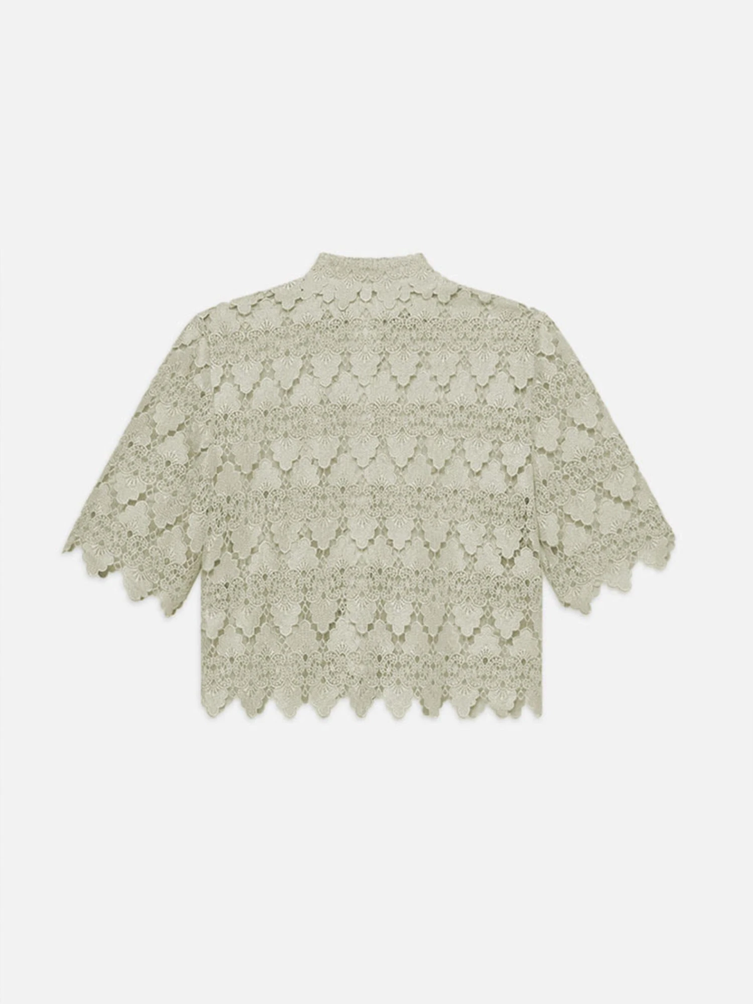 The Lace Button Up Shirt -- Soft Mint 4 The Lace Button Up Shirt -- Soft Mint - Image 4