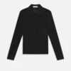 The Long Sleeve Caddy Polo -- Black