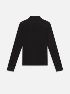 The Long Sleeve Caddy Polo -- Black 7 The Long Sleeve Caddy Polo -- Black -Frame Sale Store WE25JKT019 BLK B