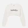 Sotheby’s Women's Cropped Sweatshirt -- Cream