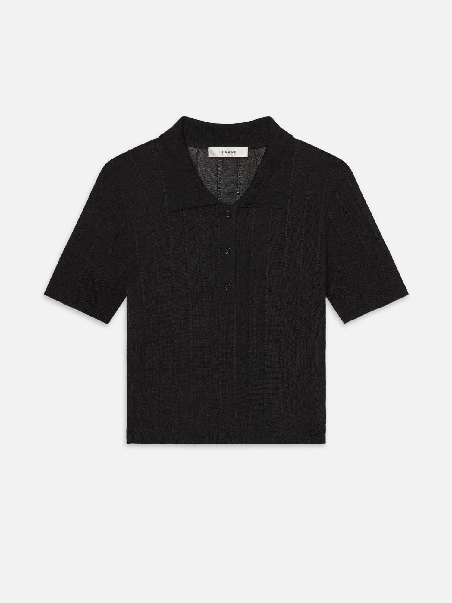 The Ribbed Polo -- Black 1 The Ribbed Polo -- Black