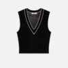 The Varsity Vest -- Black Multi